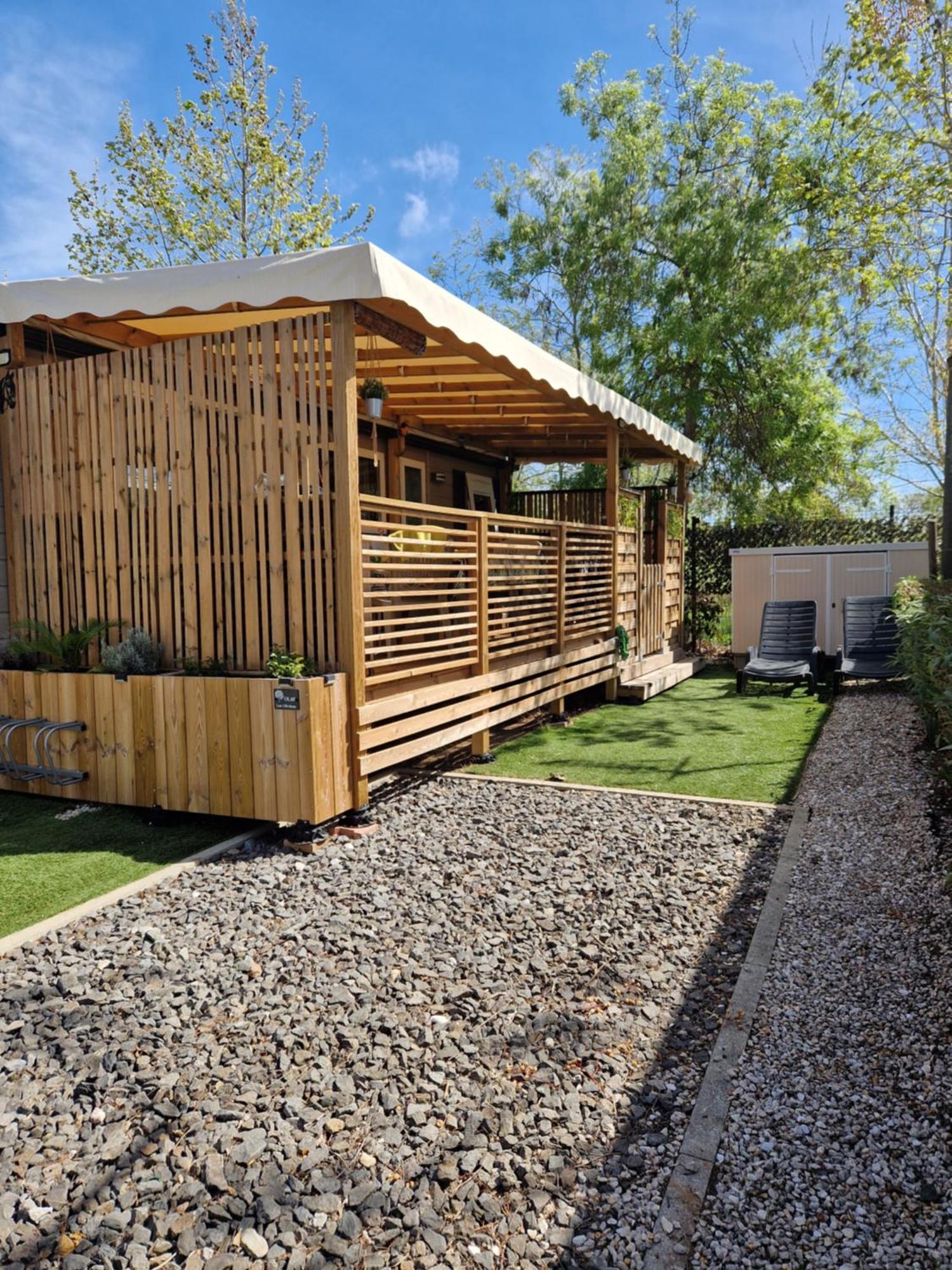 Camping La Carabasse Vias-Plage-T4 Climatise,Tout Confort, Emplacement Calme ! Exterior photo